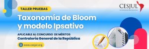 Pago taller en pruebas con TaxonomÃa de Bloom y modelo Ipsativo