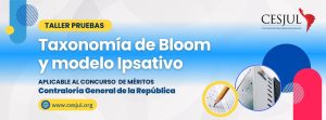 Taller en pruebas con Taxonomía de Bloom y modelo Ipsativo