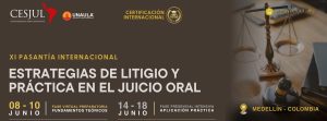 XI Pasantía Internacional en Estrategias de Litigio y Práctica en el Juicio Oral